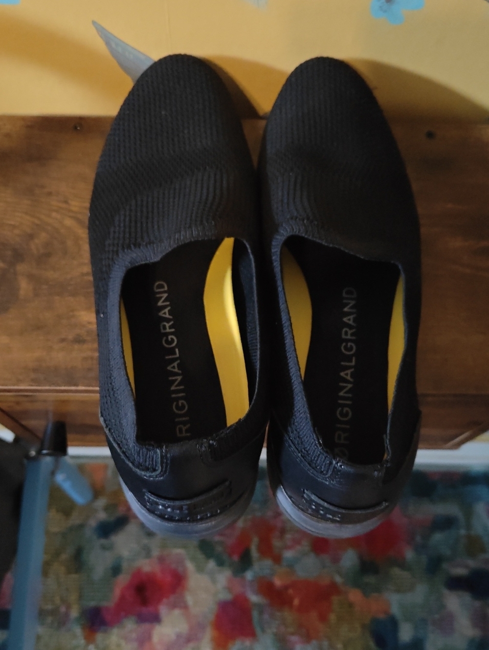 Cole Haan Women's Slip-On Knit Shoes - Black